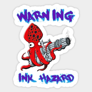 Warning Ink Hazard 02 Sticker